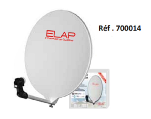 ANTENNE SATELLITE  70 CM COMPOSITE AVEC LNB UNIVERSEL SINGLE - ELAP 700018